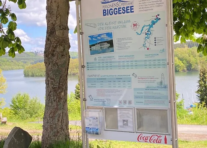 شقة #4 Ommi Kese Pirat Sauna Balkon Seeblick Olpe bei Meschede